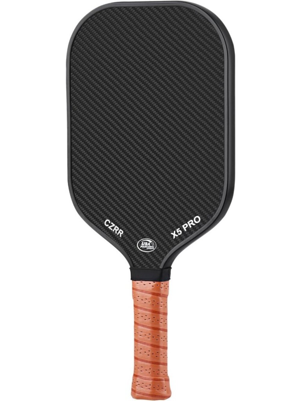 Pickleball Paddle, USA Pickleball Approved, 3K Raw Carbon Fiber Surface (CFS)